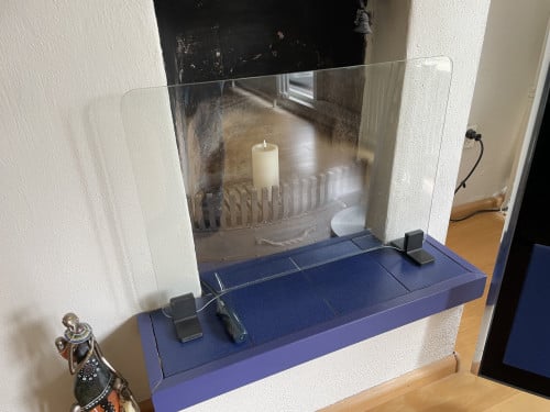 Haardscherm glas