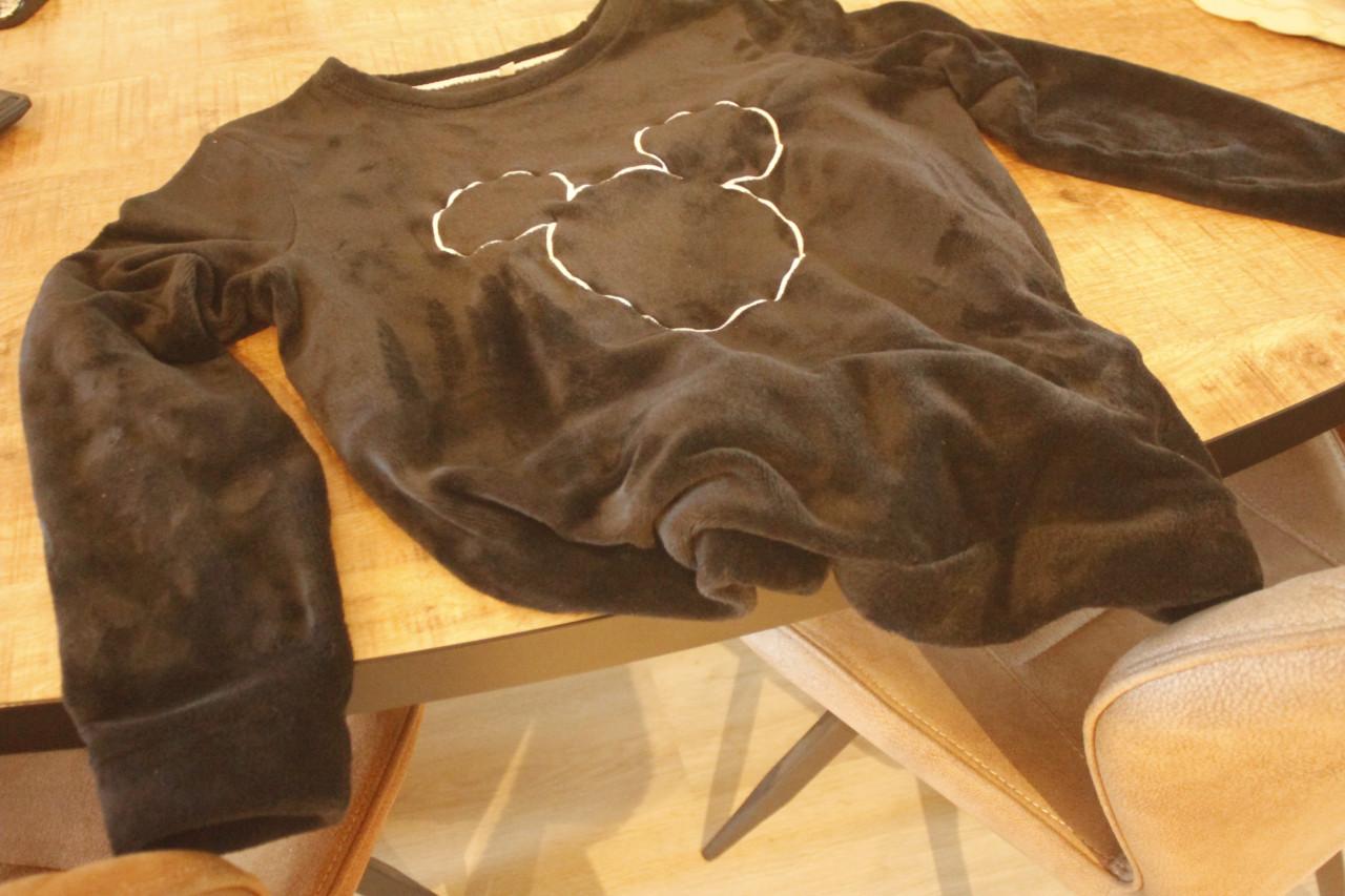 Zwarte fleece trui maat M