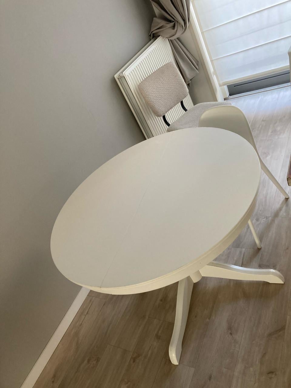 Ikea ingeltorp uittrekbare eettafel rond ovaal