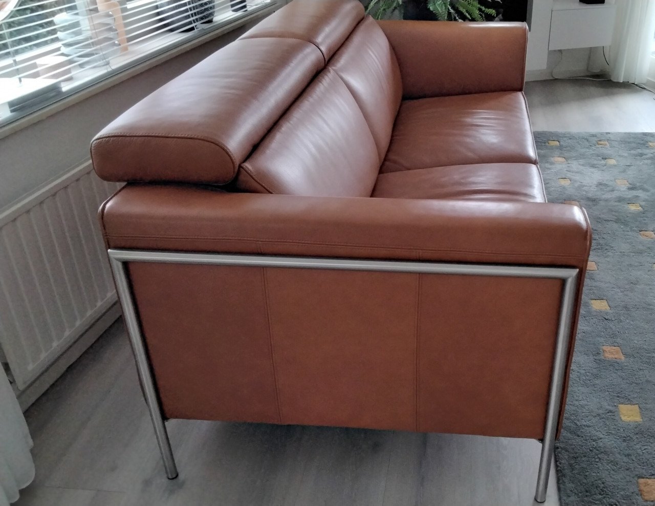 Z.g.a.n. leren bank