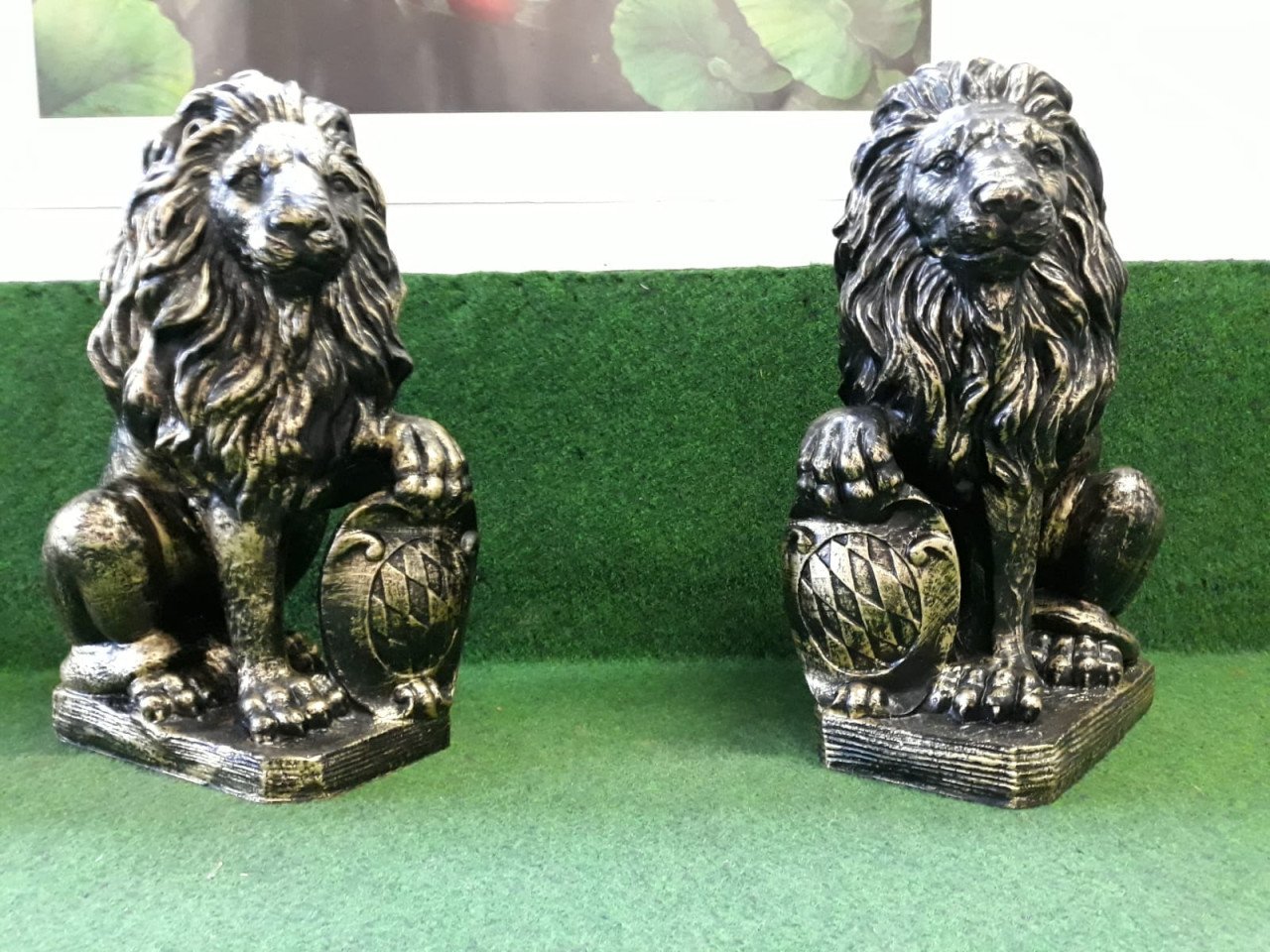 Vos staand deco groot tuin terras zwart bruin levensecht