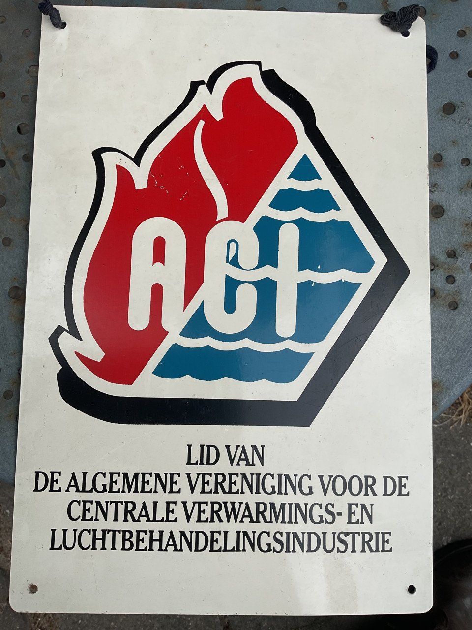 Metalen muurplaat Verwarmings industrie
