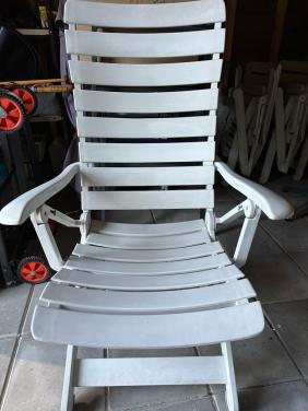4 x tuinstoelen met kussens/ verstelbare en zware kwaliteit