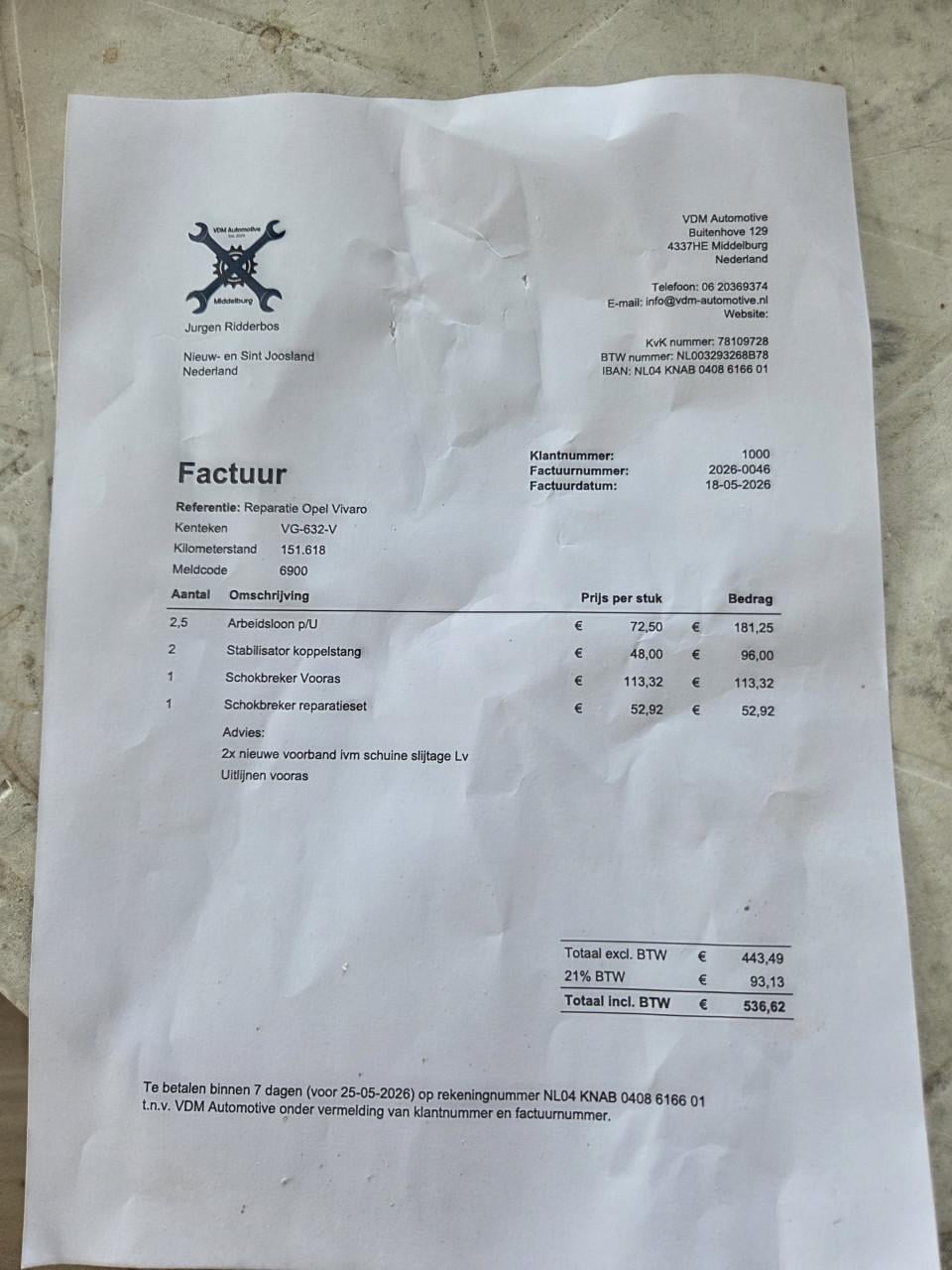 Te koop opel vivaro dubbele cabine 2014