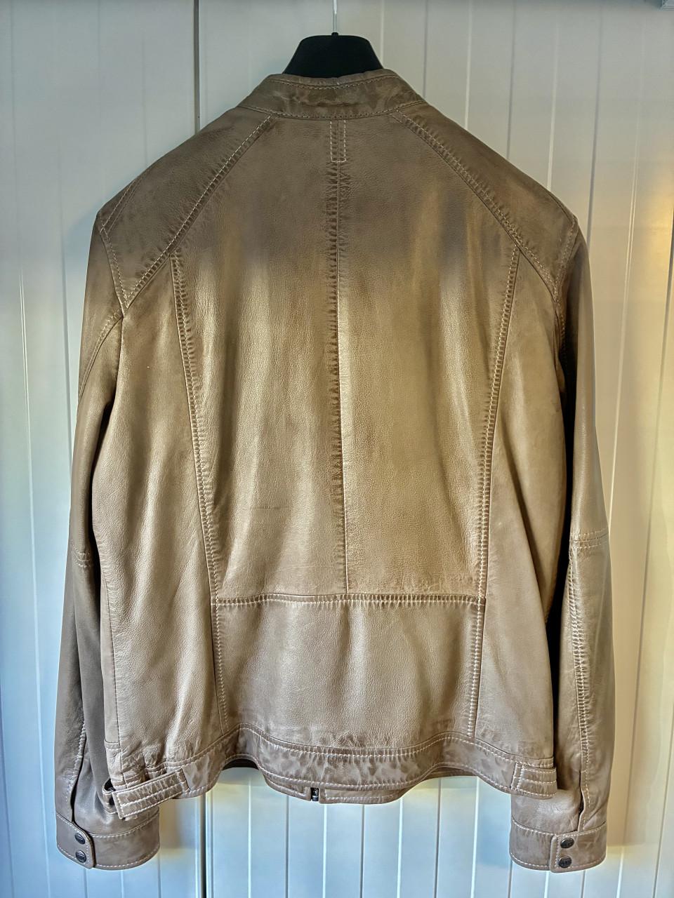 Stoer leren jack (Oakwood)