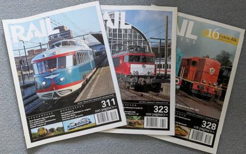 Railmagazine treinenbladen – Nummers 311, 323 en 328
