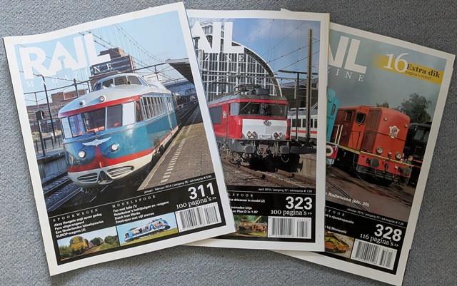 Railmagazine treinenbladen – Nummers 311, 323 en 328