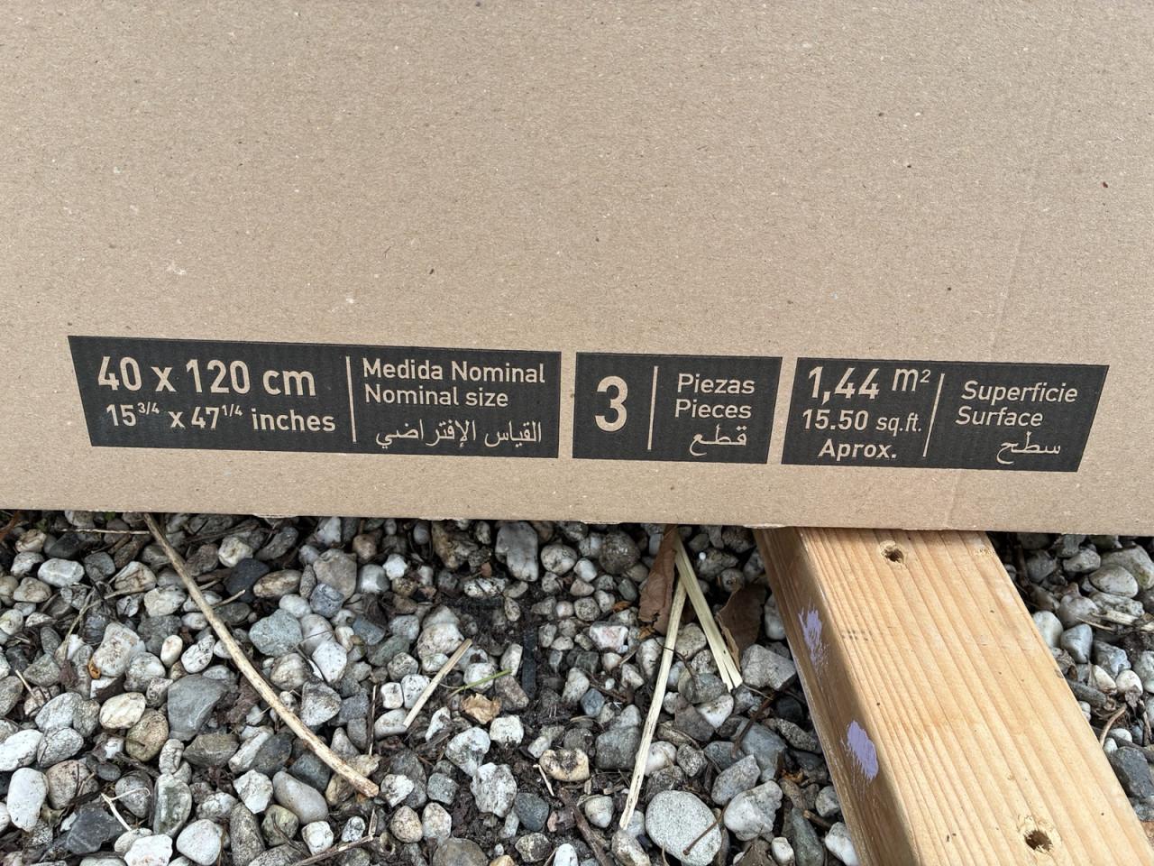 11 Wandtegels wit  40x120