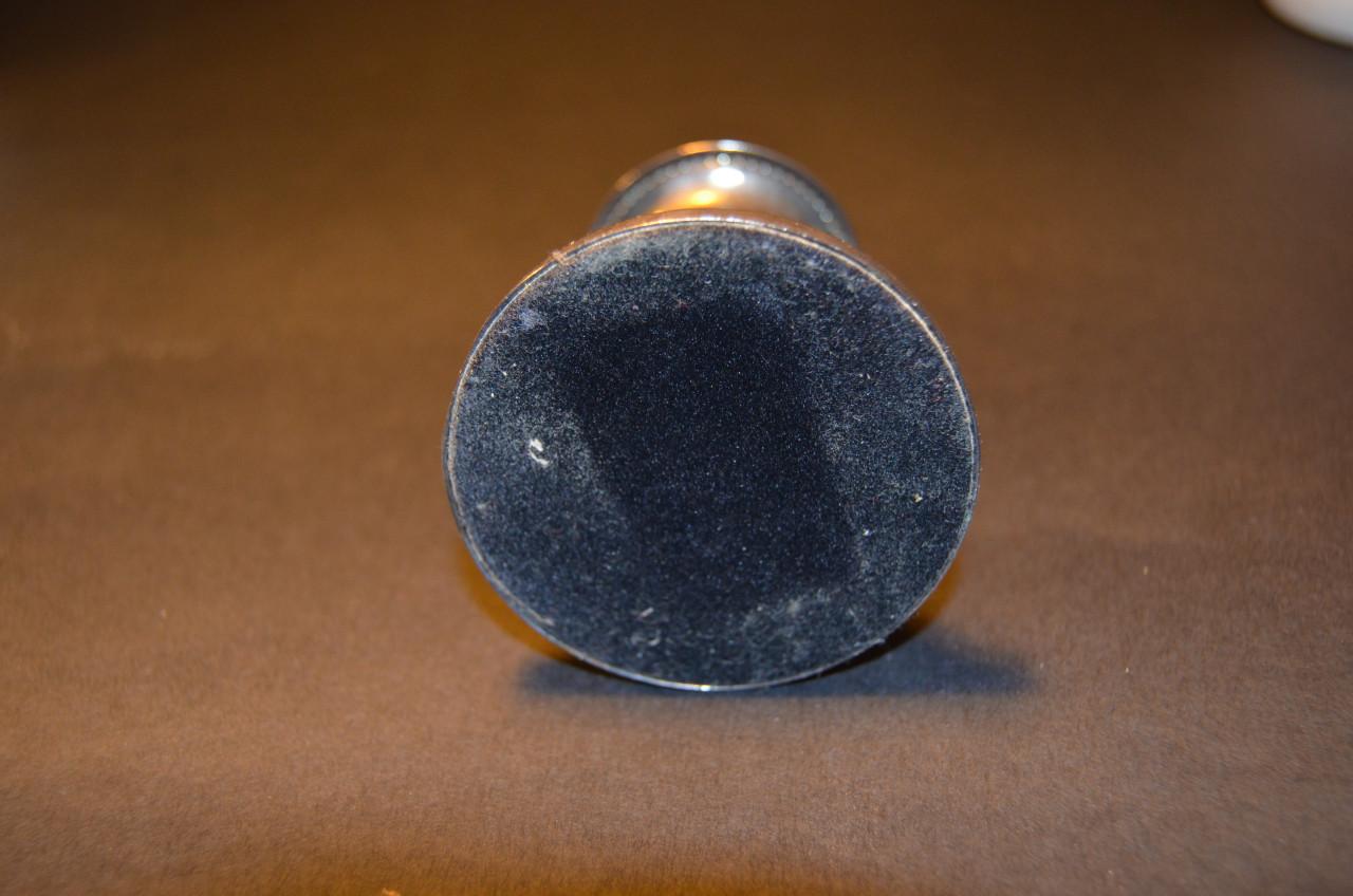 Kleine vintage verzilverde kandelaar