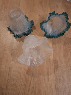 3 Vintage lampekapjes