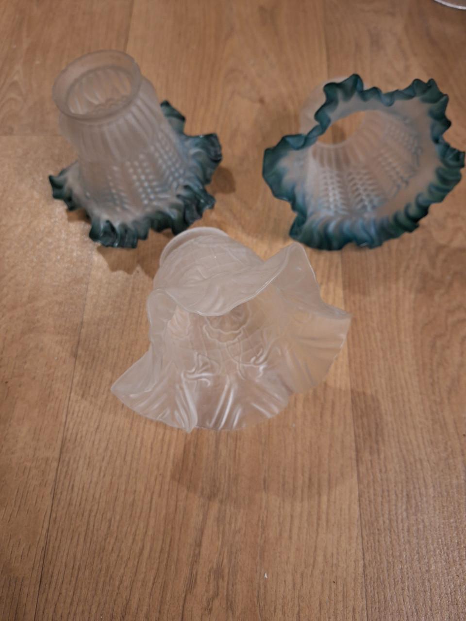 3 Vintage lampekapjes