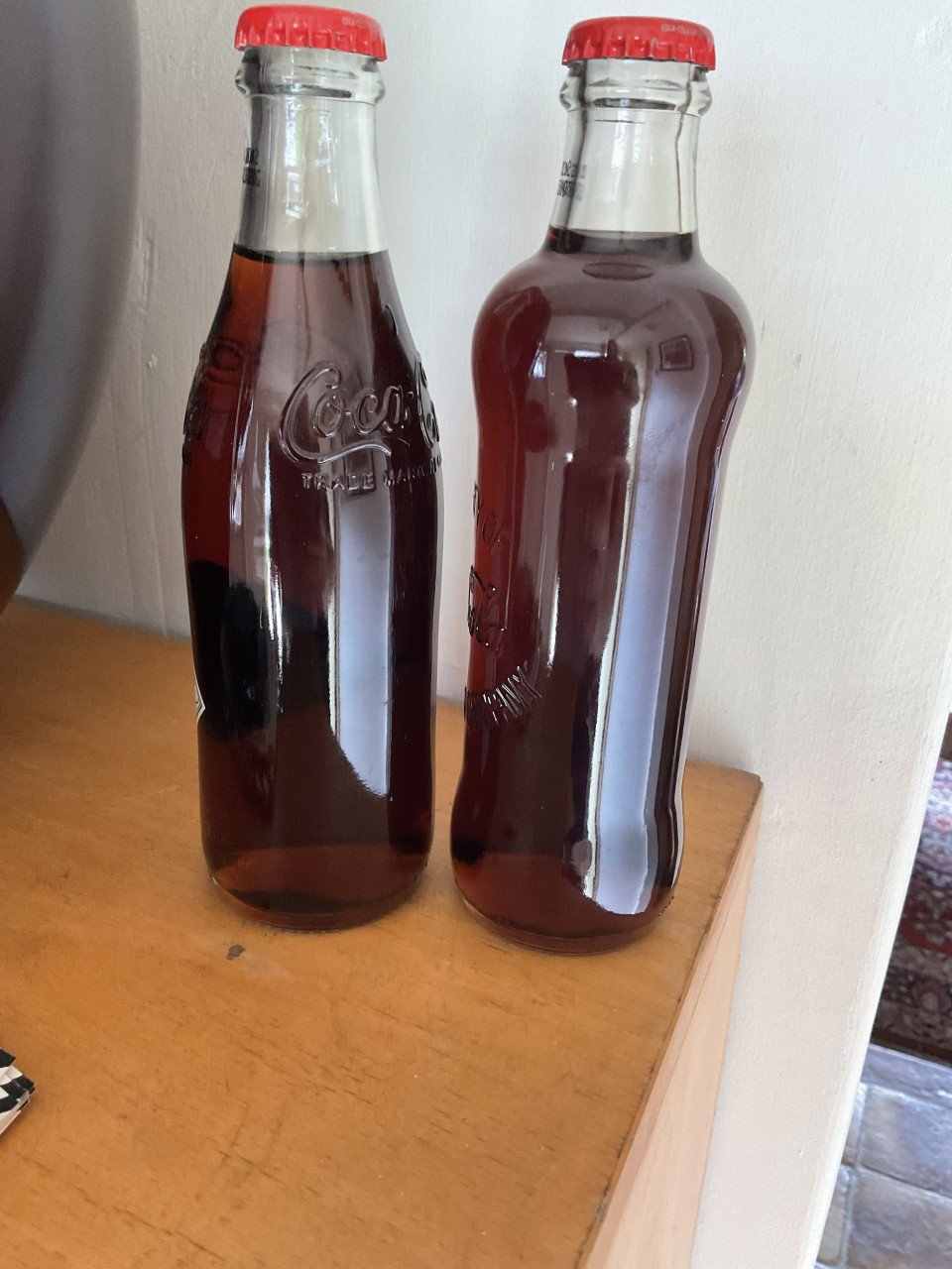 Vintage Coca Cola flessen 2 st.