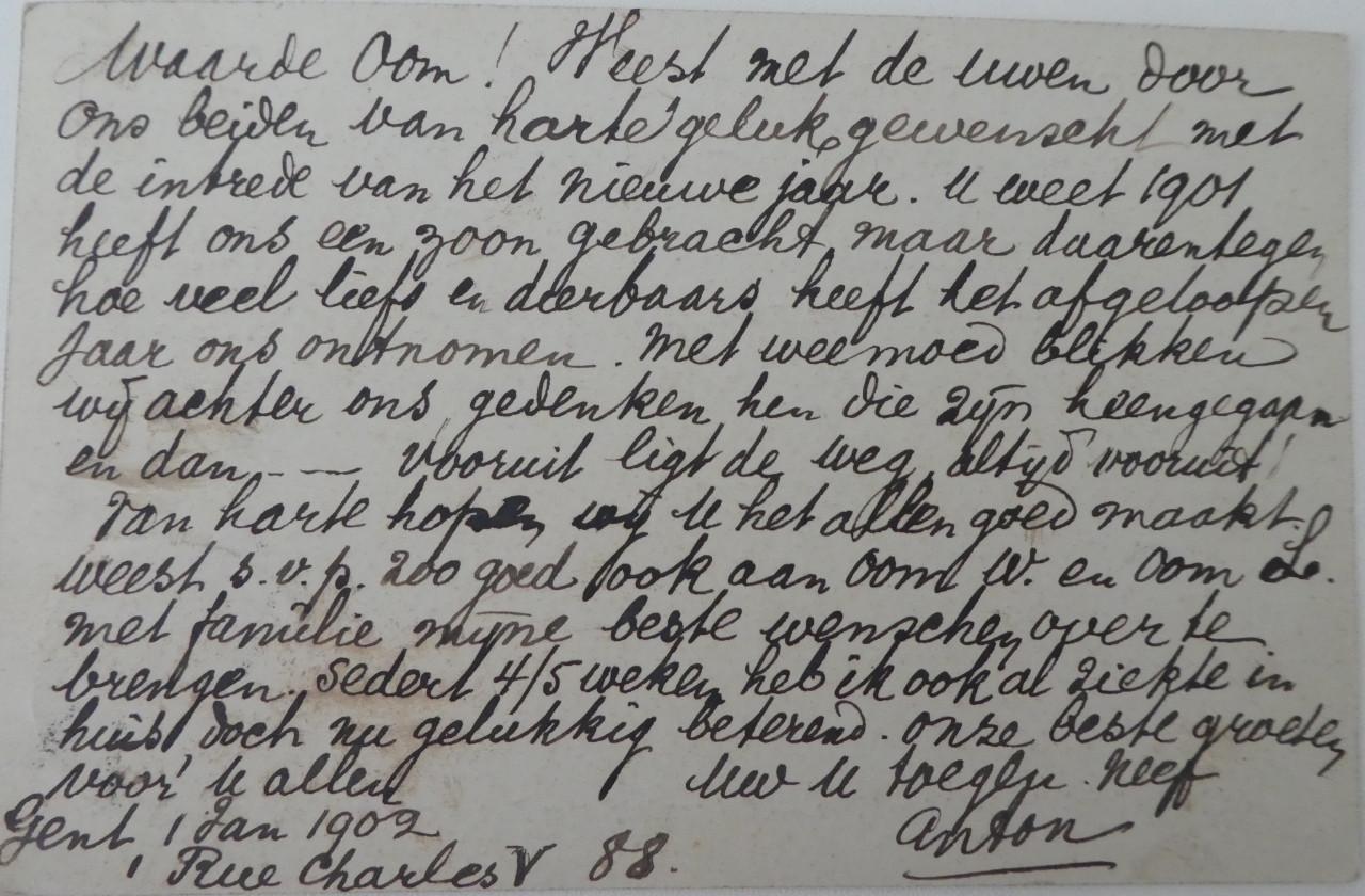 Postkaart – Briefkaart 1902 – België-Sluis