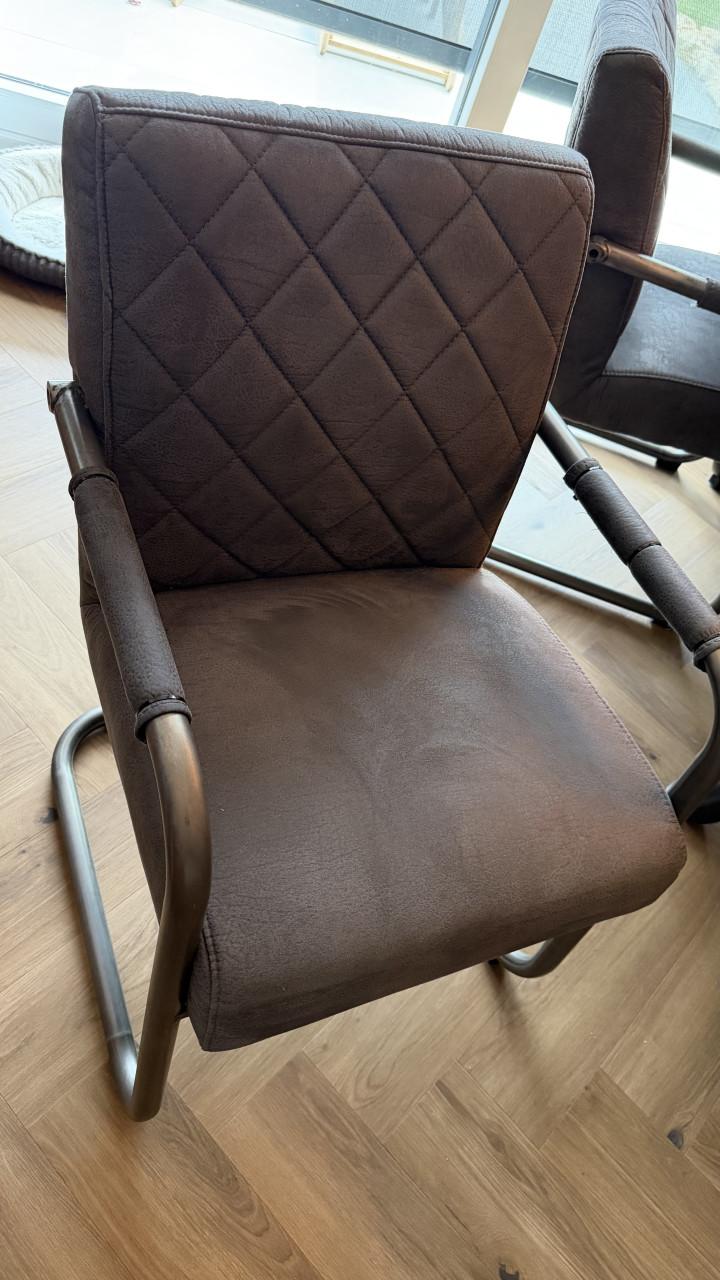 Moderne eetkamerstoelen micro leder