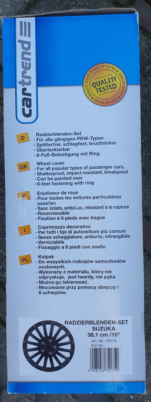 Wieldoppen (4×) 15'  < NIEUW>