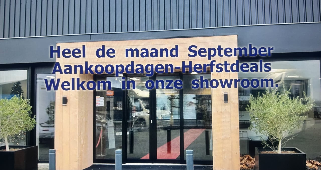 ##  De gehele maand september Camper aankoopdagen  ##