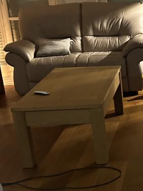 Eiken salontafel met lade