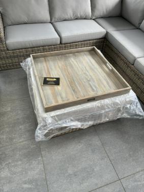 Outdoor dienblad teak 80 x80 cm