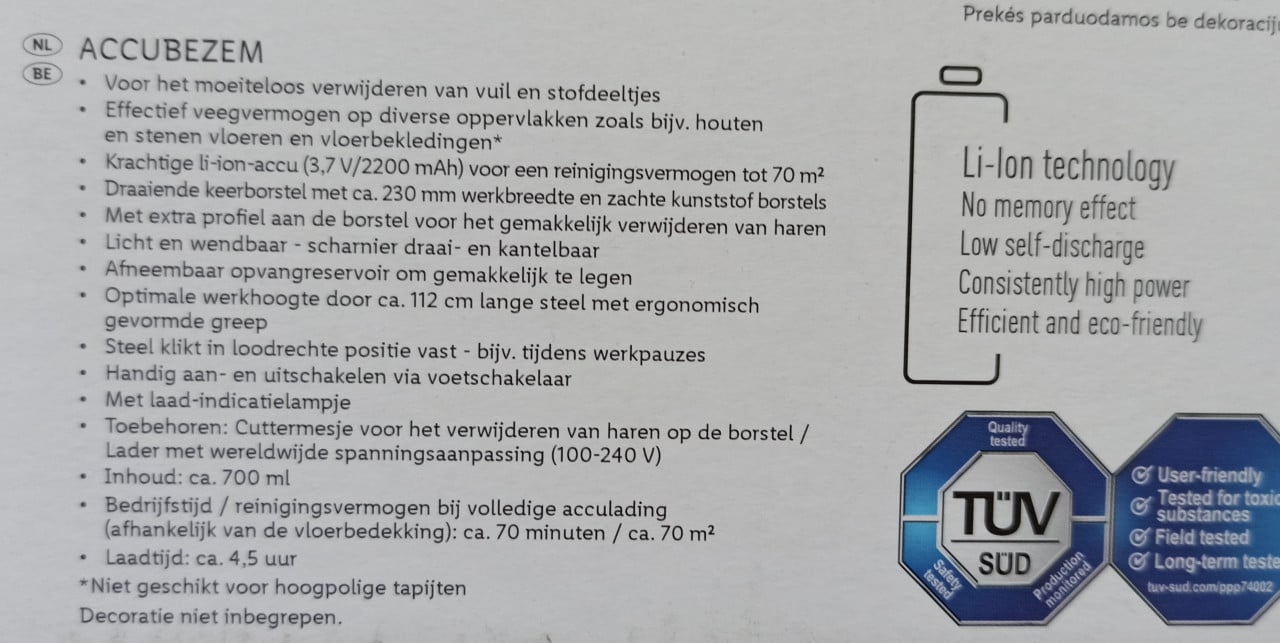 Silvercrest accubezem - zo goed als nieuw