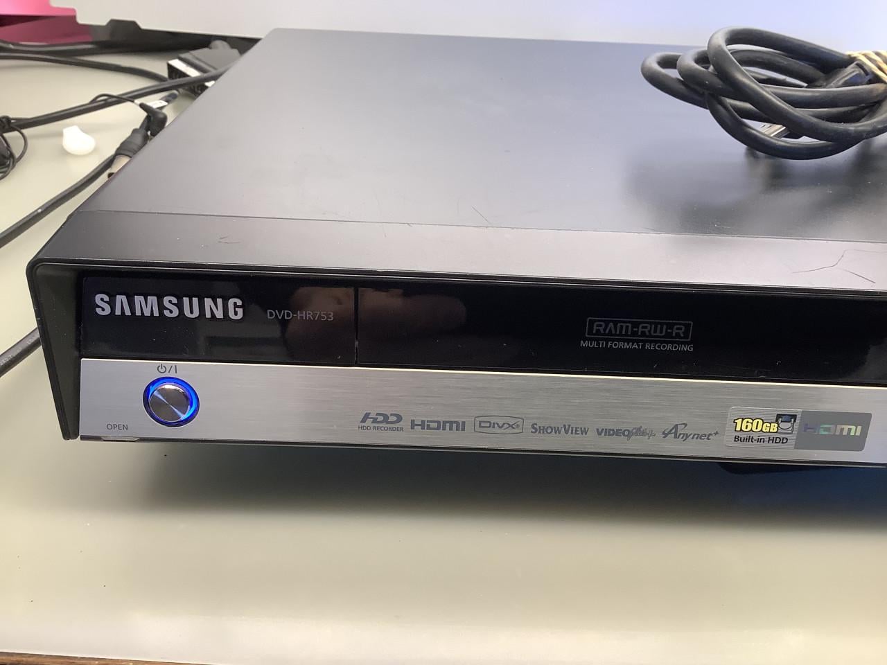 Samsung HDD speler, recorder. DVD-HR753 zonder afstandsbediening.
