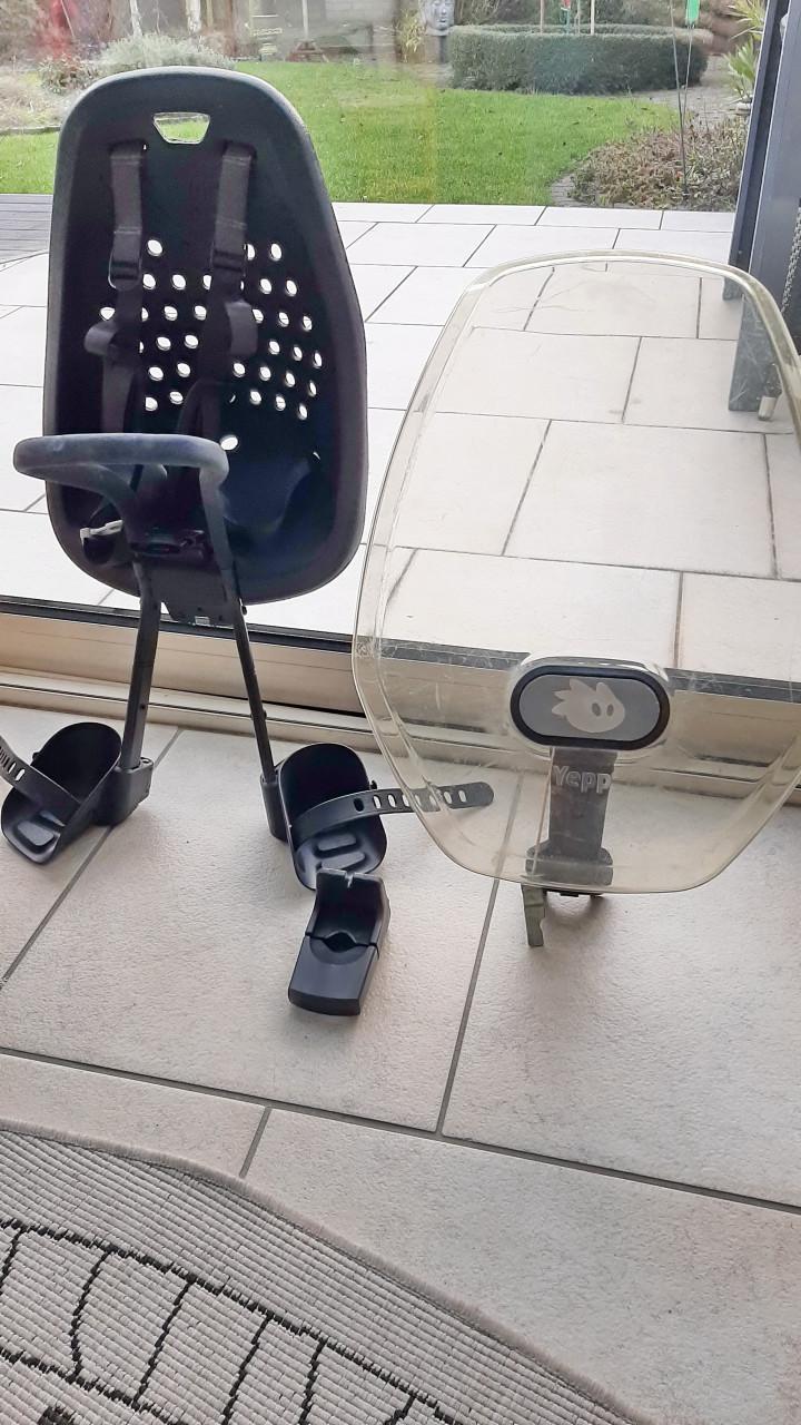 2 x Yepp vóór fietsstoeltje & scherm