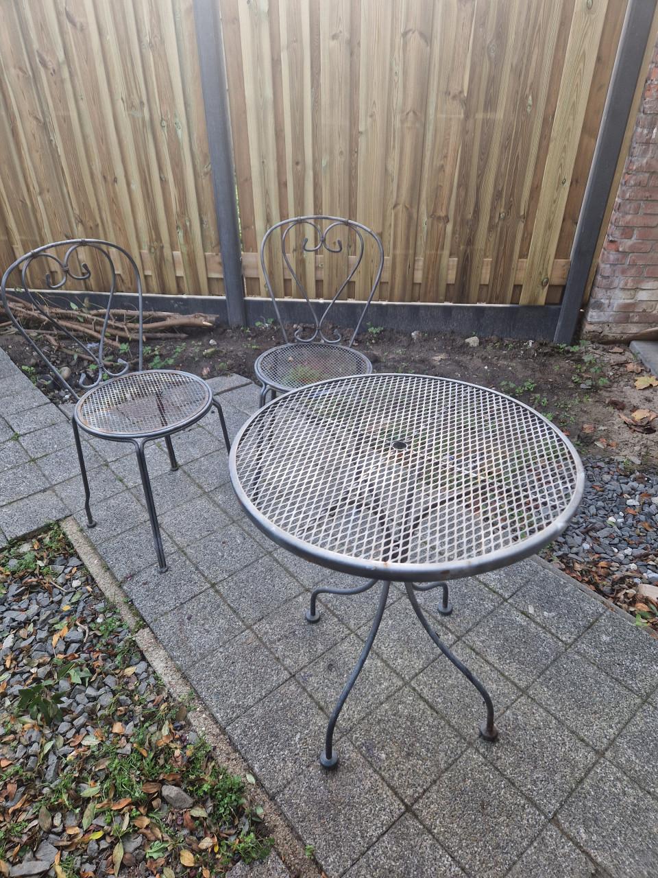 Tuin setje staal