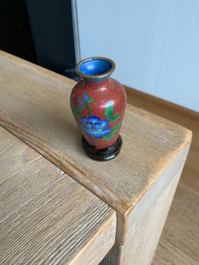 Chinees cloisonné vaasje