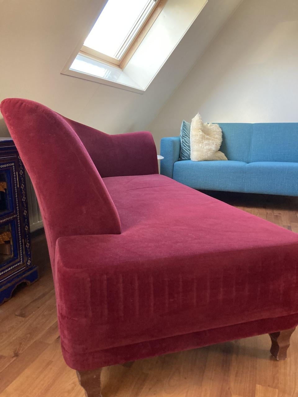 Fluwelen sofa