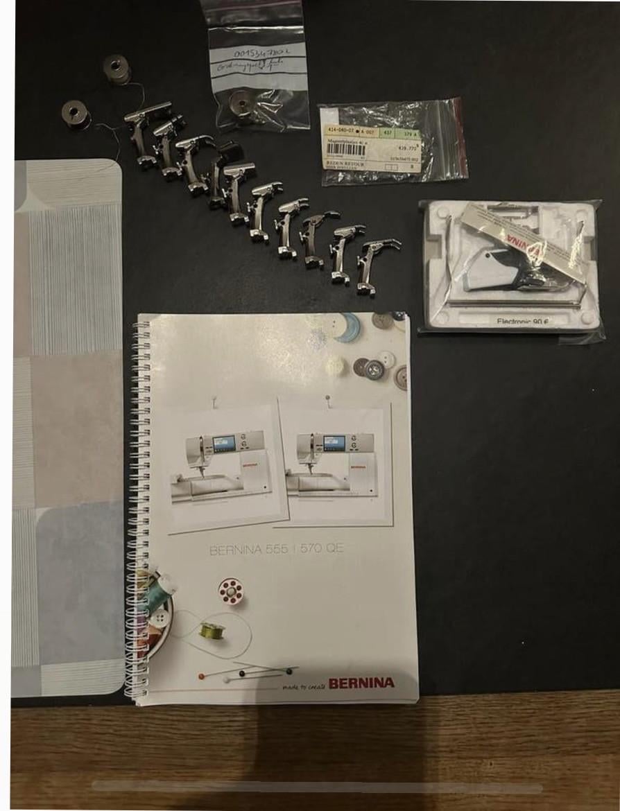 Bernina 570 QE naaimachine met toebehoren
