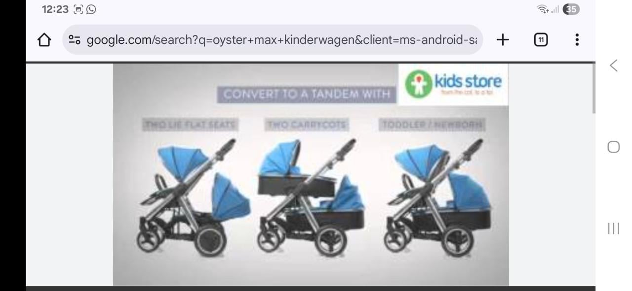 Duo kinderwagen Oyster Max