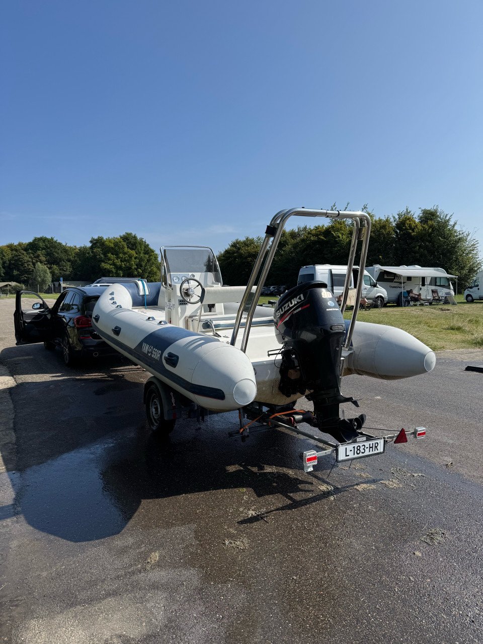 Rib Yam 550. Mooie rib met trailer