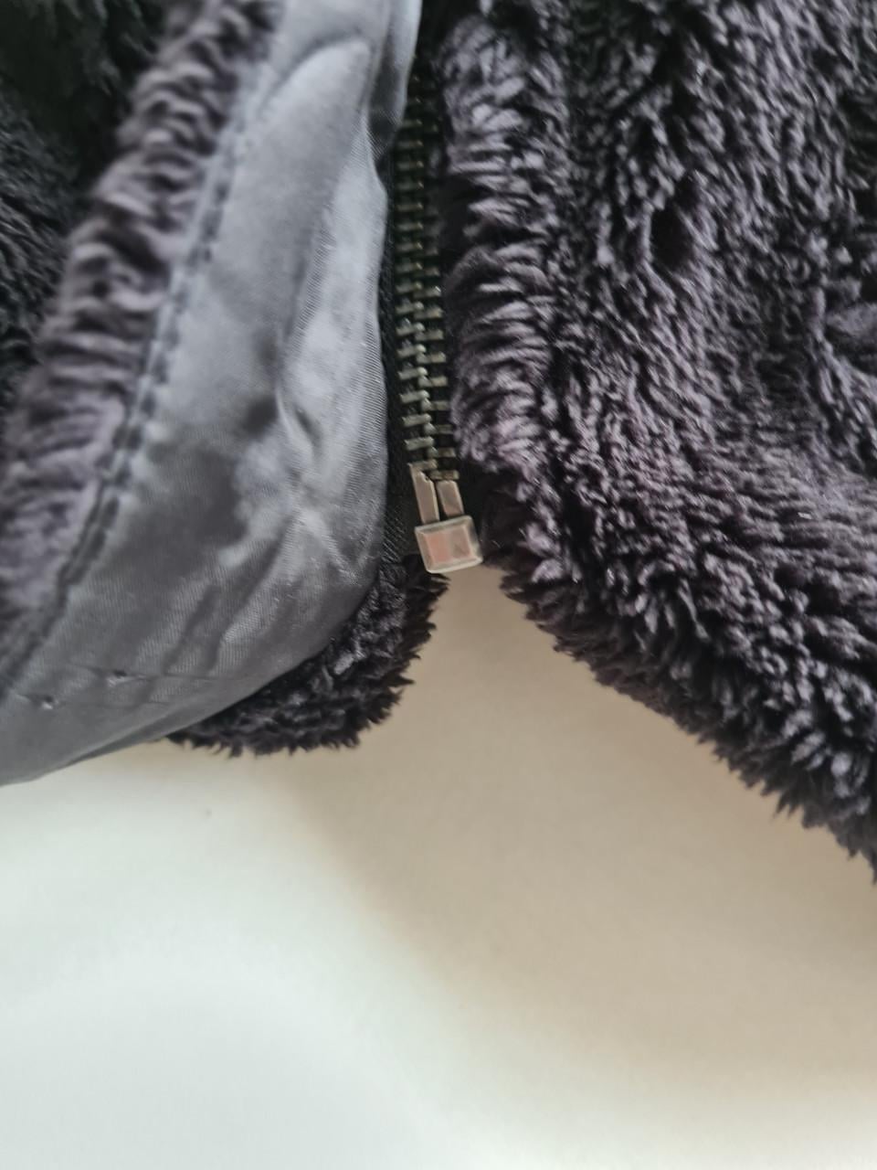 Hema Zwart fake fur Bontjas Jasje Maat S