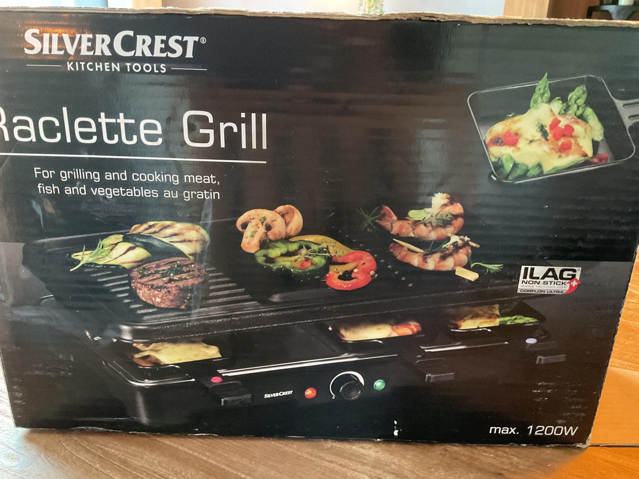 Gourmetset, Silver Crest Raclette Grill, 8 persoons
