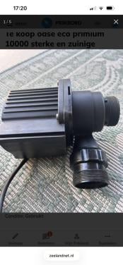 Te koop oase eco primium 10000 alleen de pomp  150 euro