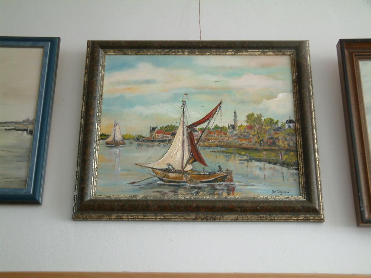 Haven -en oudere zeilers Visserij