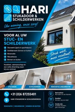 Stukadoors & SchillderwerkenHari : 0687255401