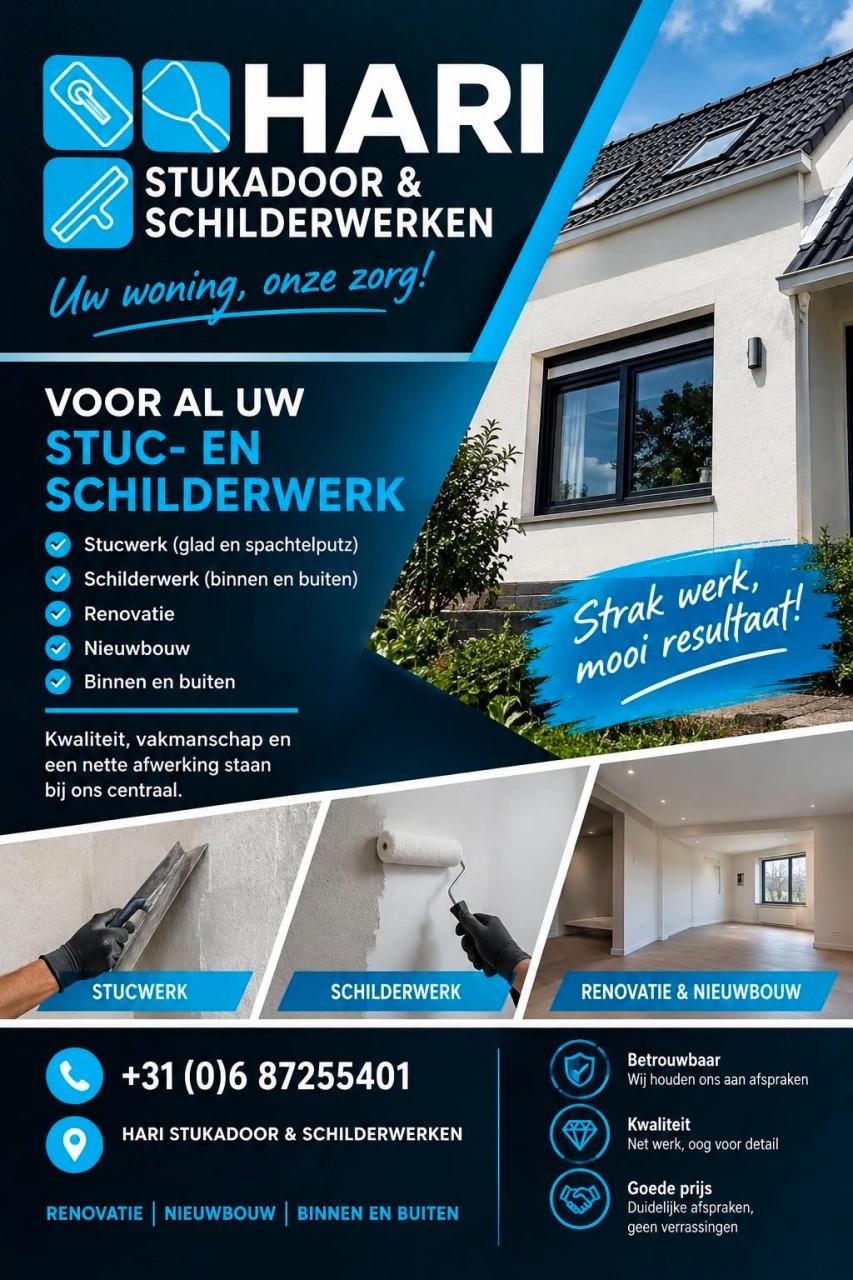 Stukadoors & SchillderwerkenHari : 0687255401
