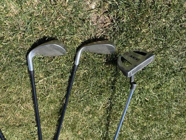 Golfset heren met draagtas en trolley