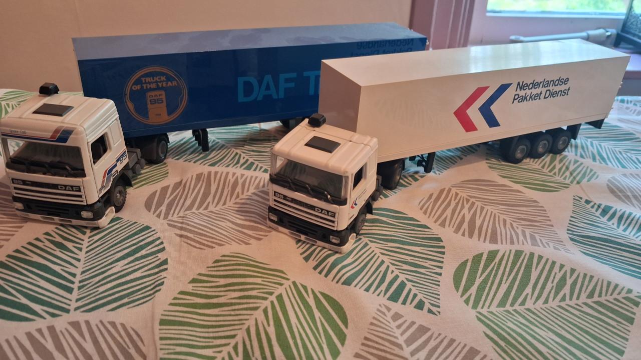 DAF miniaturen, nieuw, altijd achter glas gestaan