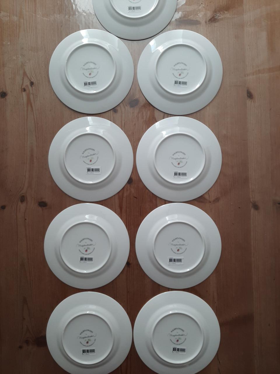 MARJOLEIN BASTIN , WILDFLOWERS - 9 GEBAKBORDJES - PORSELEIN