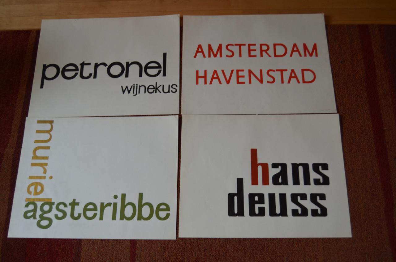 Grafisch werk Gerrit Rietveld Academie jaren '60/'70