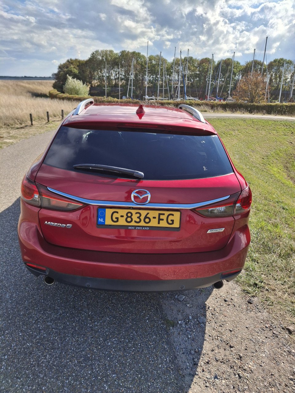 Mazda 6 sportbreak 2.0 SkyActiv rood metallic leder