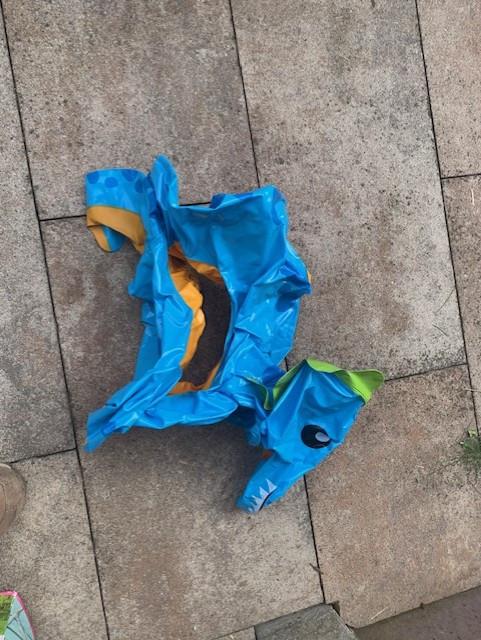 Zwemband Blauwe Dino