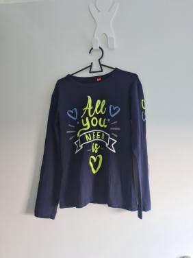 Tom-Du Longsleeve Maat 140-146 "All you need is love"