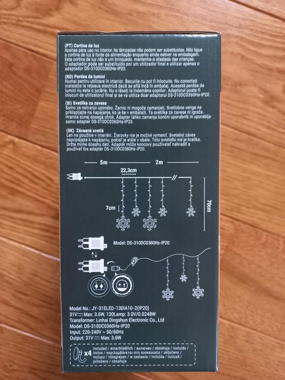 Kerst lampjes, sterren gordijn