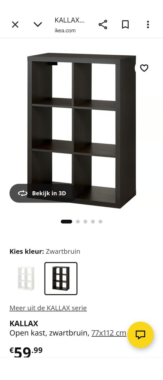 Kallax vakkenkast NIEUW Ikea