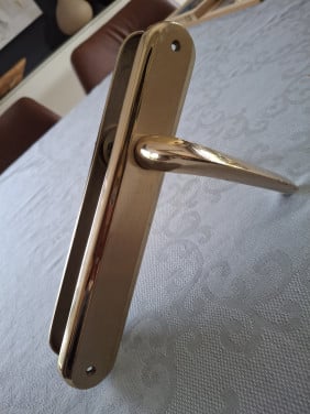 Messing deurklinken