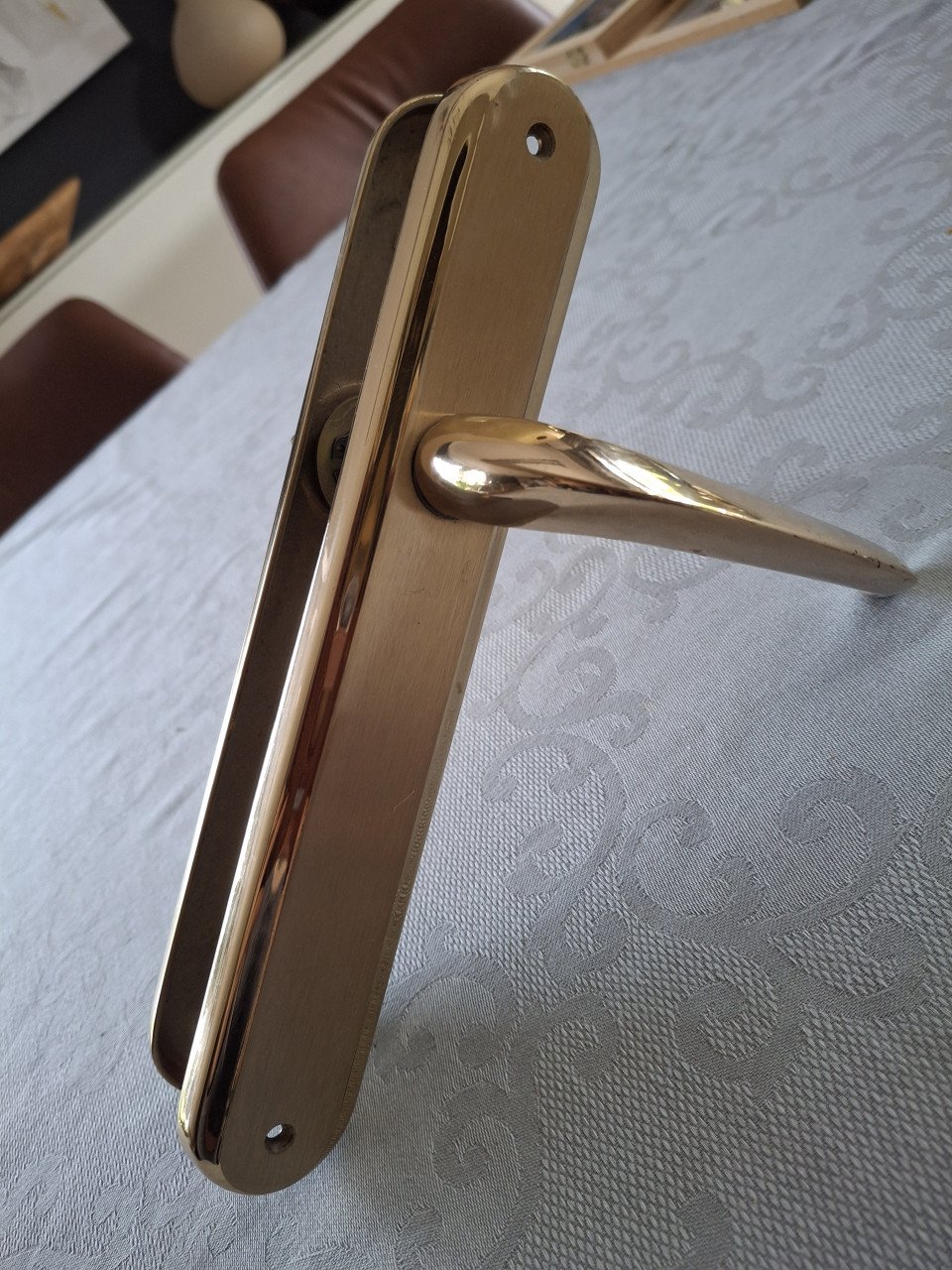 Messing deurklinken