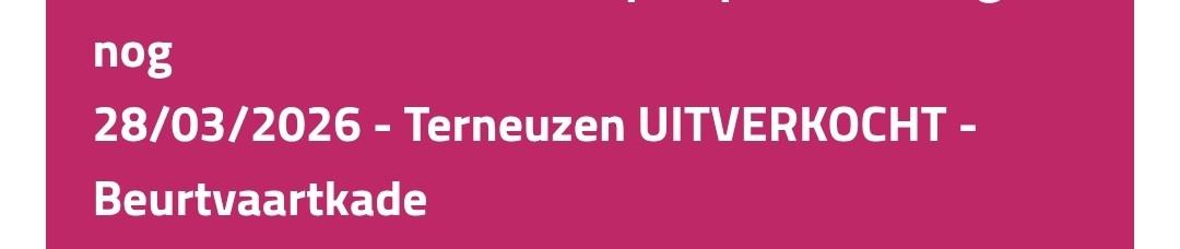 DISCO BOOT VERTREK TERNEUZEN 28 MAART