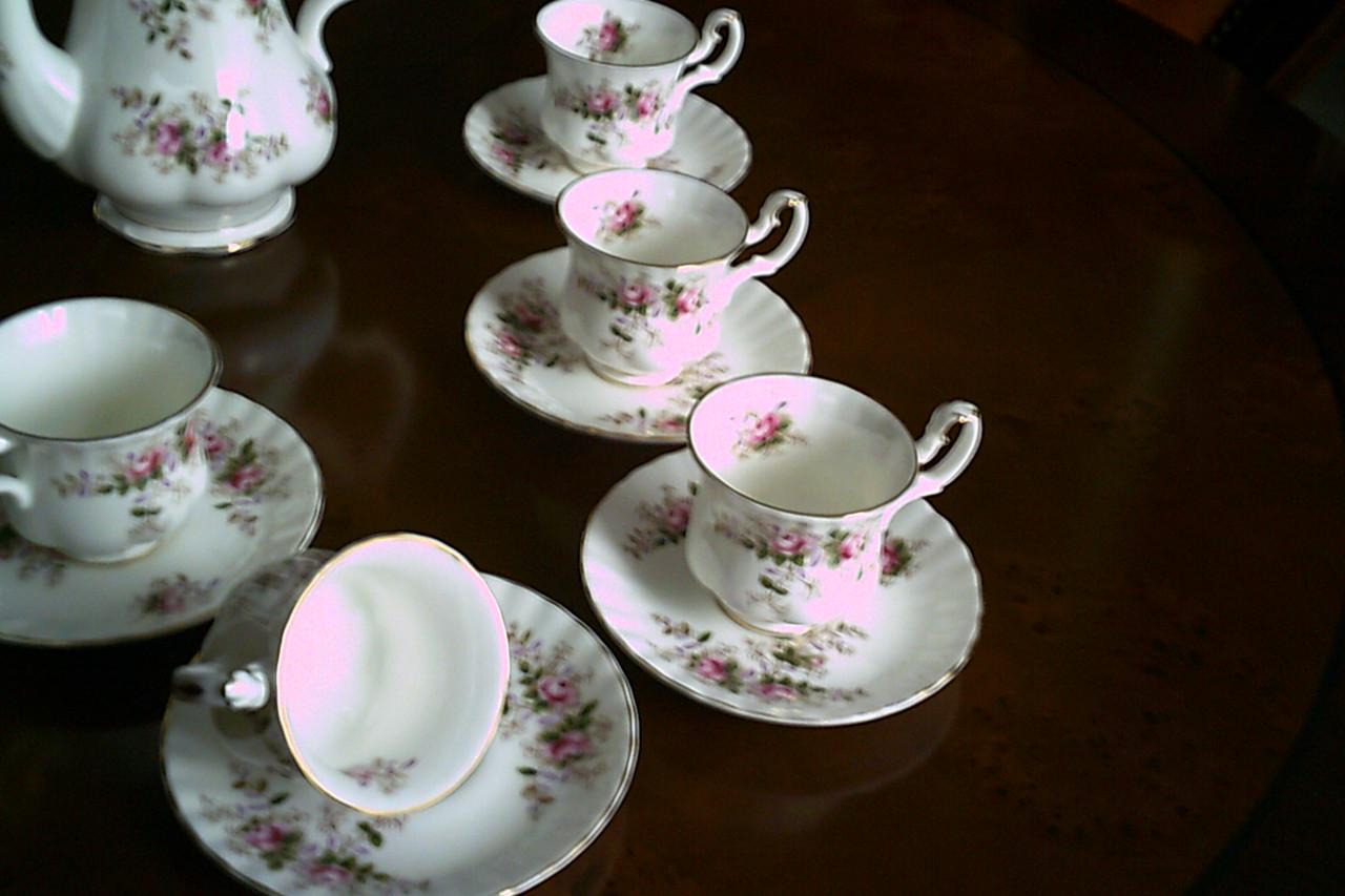 ROYAL ALBERT Lavender Rose 6-persoons mokka servies ...